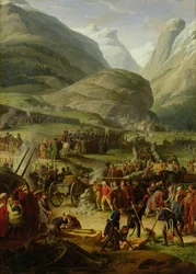 Die französische Armee überquert den St. Bernhard-Pass bei Bourg St. Pierre, 20. Mai 1800, 1806